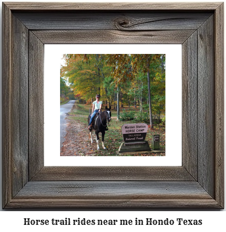 horse trail rides near me in Hondo, Texas